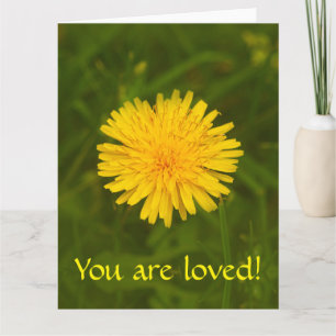 Dandelion mystery. You are loved! Card