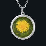 Dandelion mystery. You are loved! Silver Plated Necklace<br><div class="desc">Dandelion mystery. You are loved!</div>