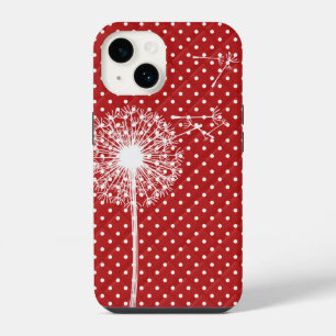 Dandelion On Qulited Polka Dots  iPhone 14 Case