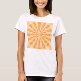 Dandelion, Orange Spiral, Boho Abstract Art T-Shirt