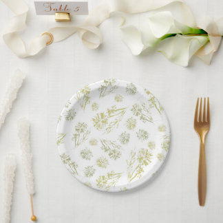 Dandelion Paper Plate