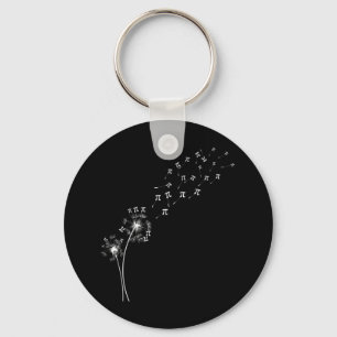 Dandelion Pi Day Flower Floral Tree Math Lover Keychain