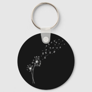 Dandelion Pi Day Flower Floral Tree Math Lover Keychain