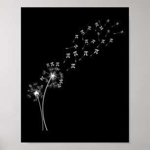 Dandelion Pi Day Flower Floral Tree Math Mathemati Poster