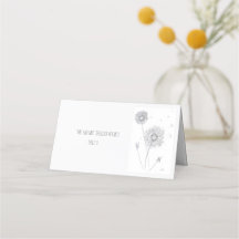 Dandelion Place Card