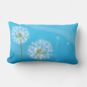 Dandelion Plant Lumbar Pillow