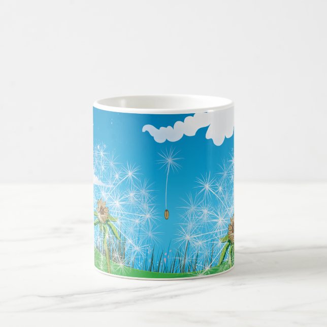 Dandelion plant magic mug (Center)