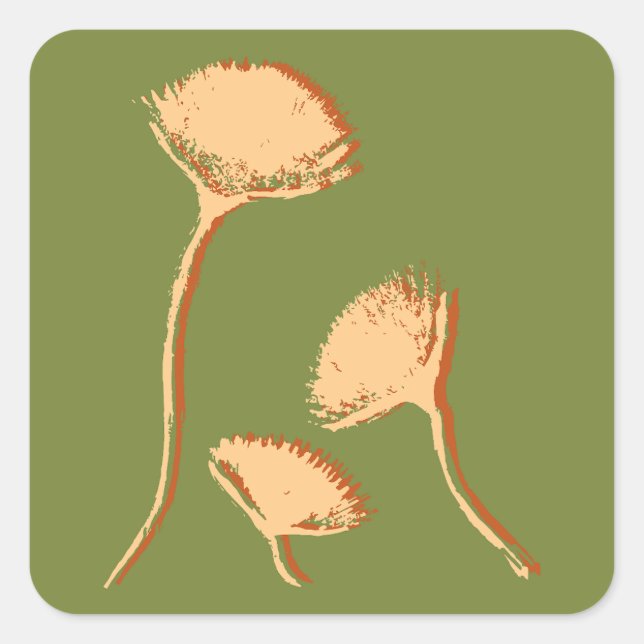 Dandelion Pop Square Sticker (Front)