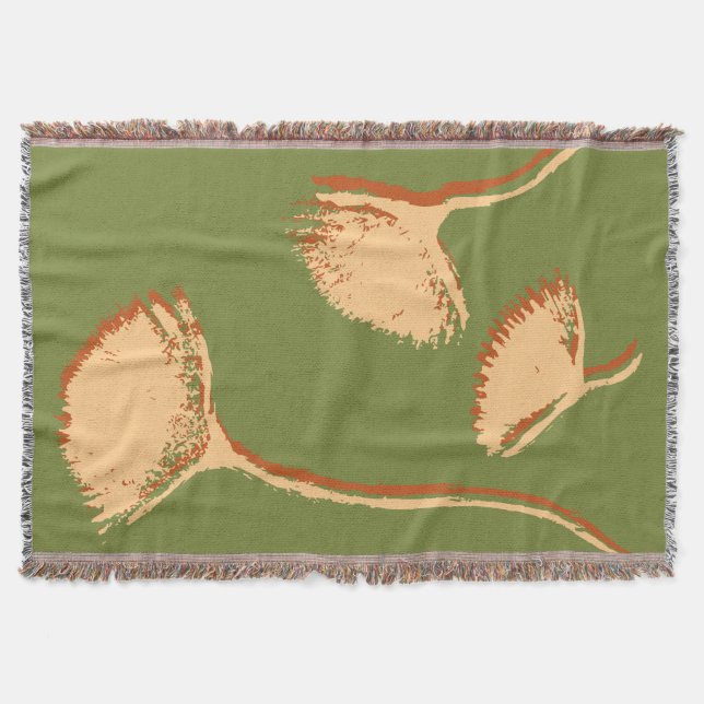 Dandelion Pop Throw Blanket (Front)