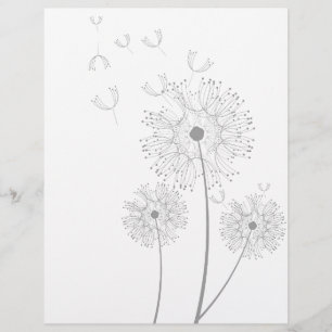 Dandelion pure modern flower art