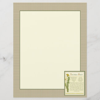 Dandelion Salad Notebook Paper