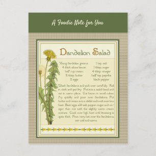 Dandelion Salad Postcard