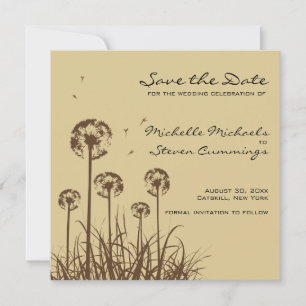 Dandelion Save The Date Announcement  - Custom