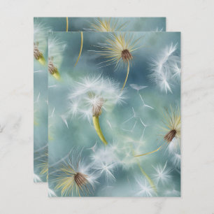 Dandelion Scrapbook Paper 
