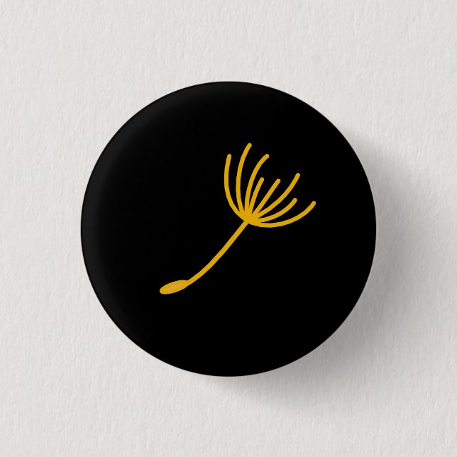 Dandelion seed 1 inch round button (Front)