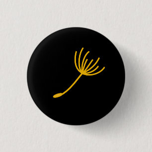 Dandelion seed 1 inch round button