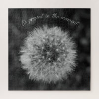 Dandelion seed head. Be Present In The Moment.