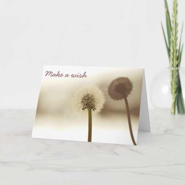 Dandelion shadow card (Front)