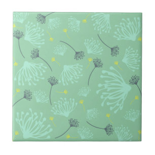 Dandelion Silhouette Tile