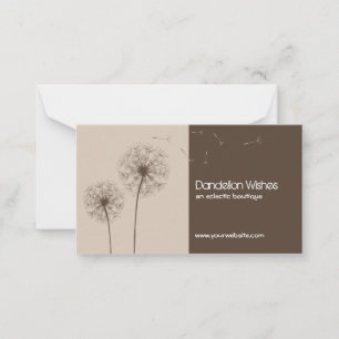 Dandelion souhaite Carte de visite