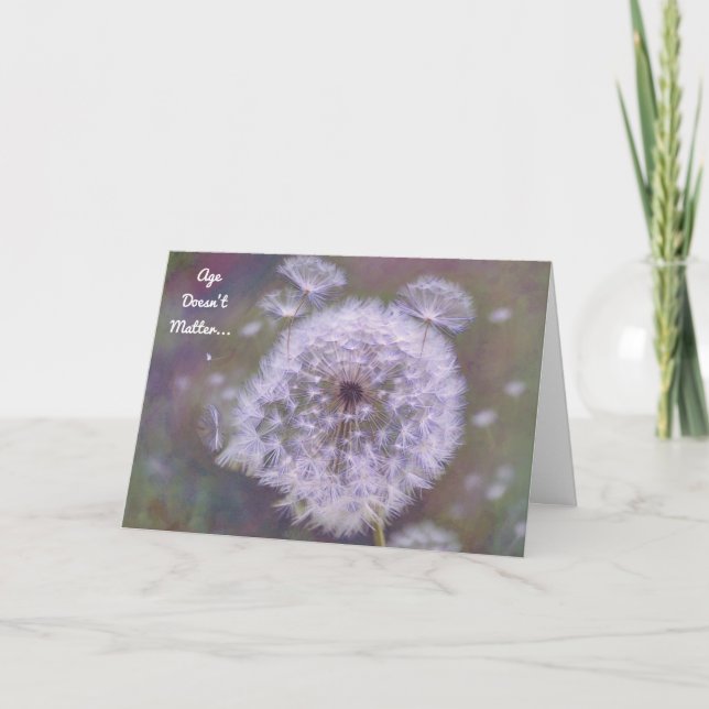 Dandelion Stages de vie Carte d'anniversaire (Devant)