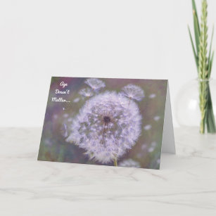Dandelion Stages of Life Birthday Card