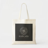 DANDELION STARBURST LOGO in WHITE Customizable