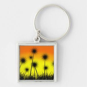 Dandelion Sunrise Keychain