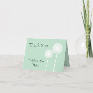 Dandelion sur le Carte de remerciements de la ment