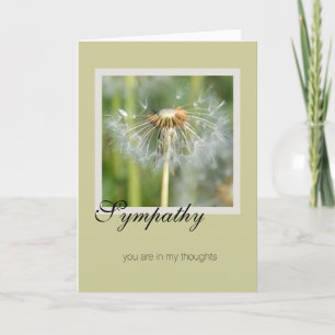 Dandelion Sympathy Card