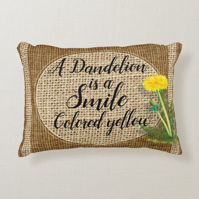 Dandelion throw pillow (Front)