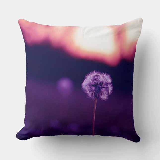 Dandelion Throw Pillow (Front)