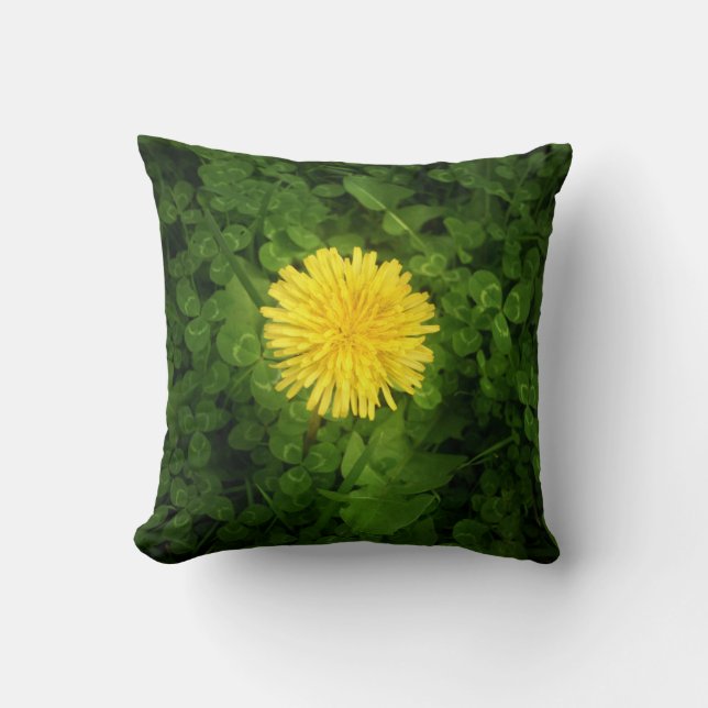 Dandelion Throw Pillow (Front)