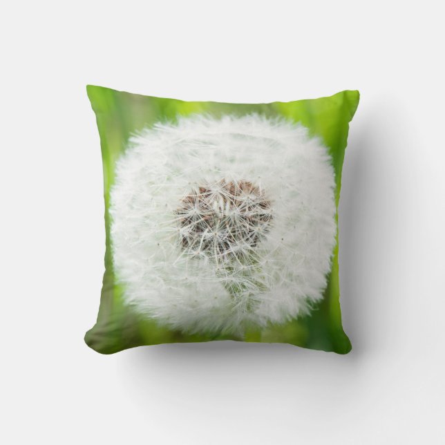 Dandelion Throw Pillow (Front)