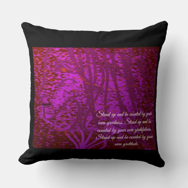 Dandelion Tree Wishes Throw Pillow (Front)