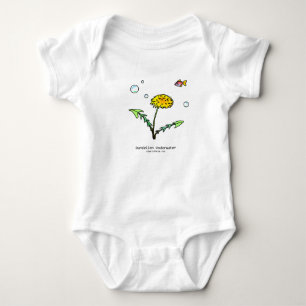 Dandelion underwater baby bodysuit