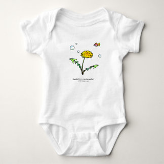 Dandelion underwater baby bodysuit