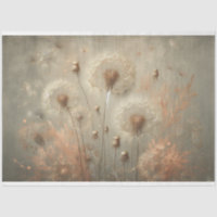 Dandelion vintage Flora Decoupage 