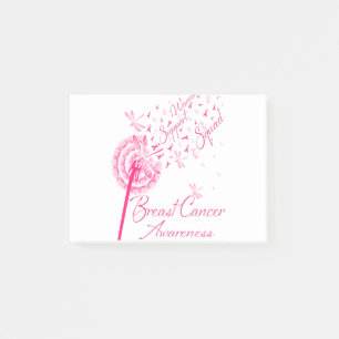Dandelion Warrior Support Squad Breast Cancer Post-it Notes
