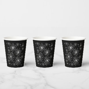 Dandelion, Wild Flowers, and Honey Bees Paper Cups