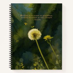 Dandelion Wildflower Weed Goethe LifeQuote Journal