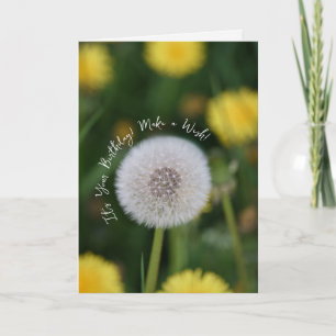 Dandelion Wish Birthday Card