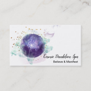*~* Dandelion Wish Cosmo Stars Universe Sky Business Card