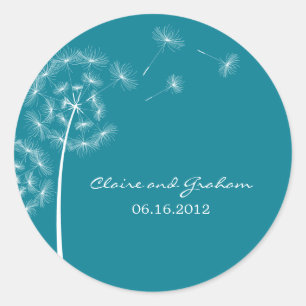 Dandelion Wish Favour Sticker or Envelope Seal