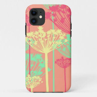 Dandelion wish flowers girly floral pattern iPhone 11 case