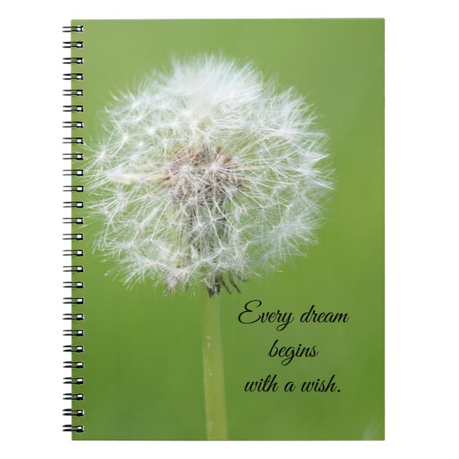 Dandelion Wishes Notebook (Front)