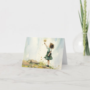 Dandelion Wishes Thank You Card