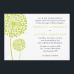 Dandelion Wishes Wedding Invitation<br><div class="desc">Modern wedding invitations feature a sweet vector illustration of two dandelions. The perfect design for your spring,  summer or outdoors wedding,  bridal shower,  anniversary party,  etc. 
 Art by Cocoa Studio</div>