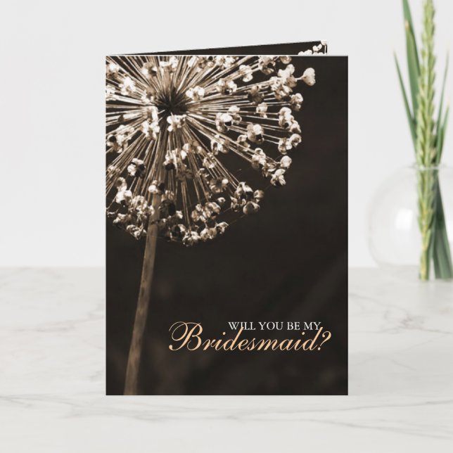 Dandelion Wishes "Will You Be My Bridesmaid?" Invitation (Front)