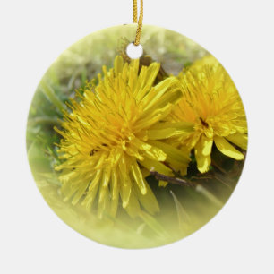 Dandelions - A Sunny Hi Ceramic Ornament